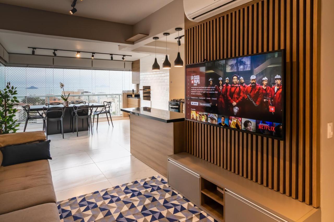 Apto Luxuoso Praia Da Enseada Guaruja Luaran gambar